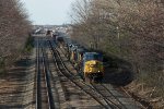 CSXT 486 Leads M427 out of Rigby Yard